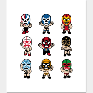 LUCHADOR nueve Posters and Art